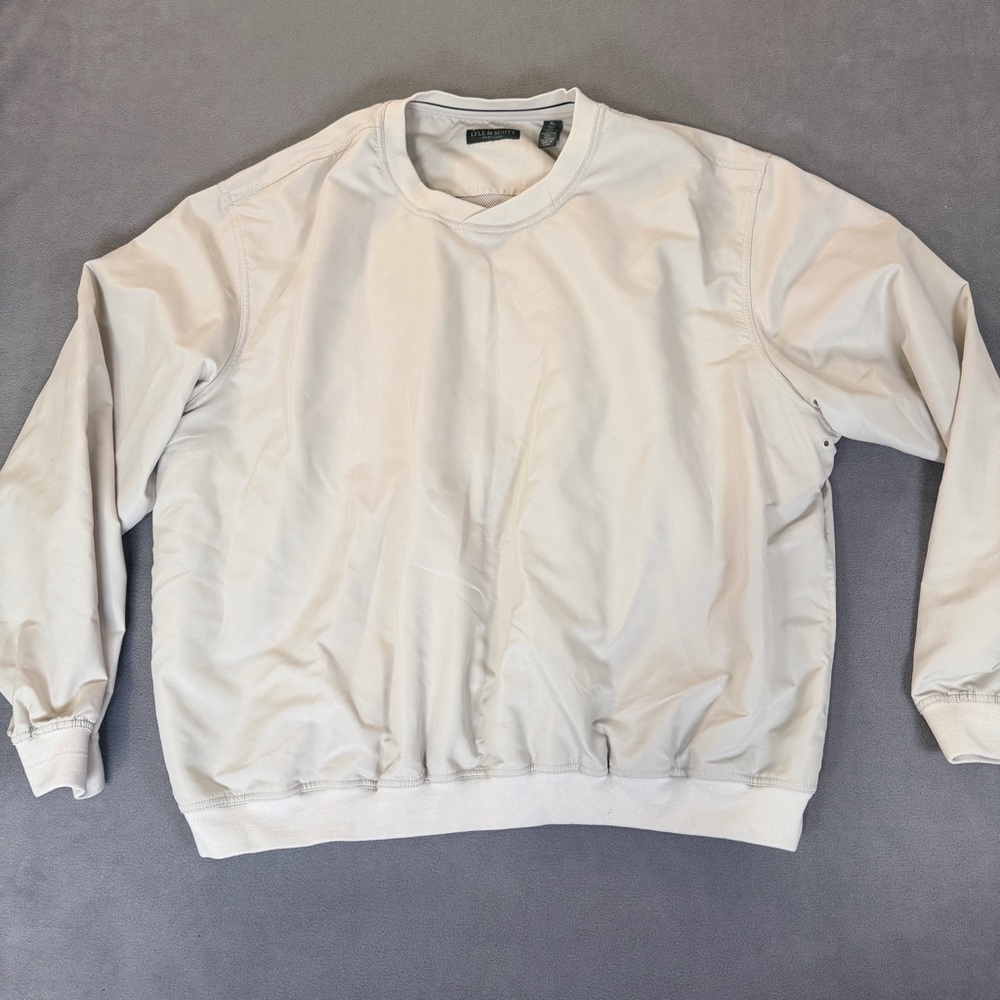 Lyle & Scott Scotland- Men’s Beige Golf/Wind Jacket Pullover- XL